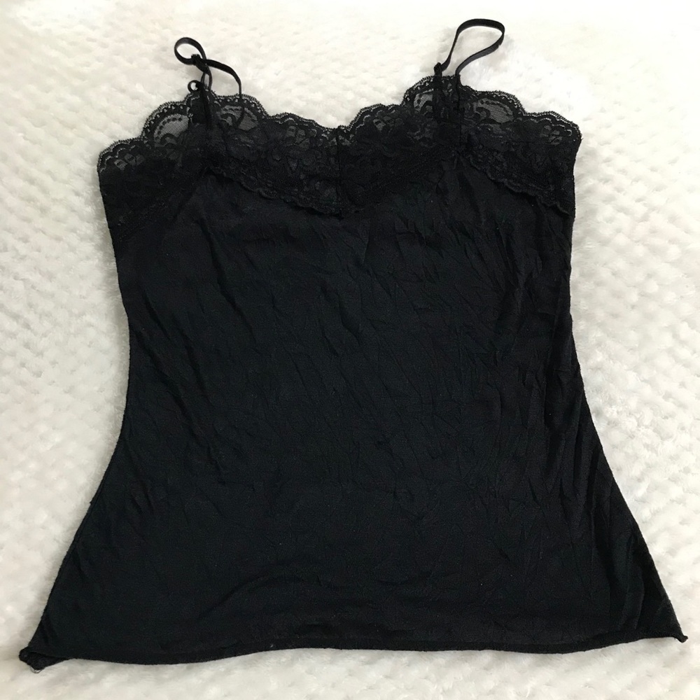 Black, lace cami